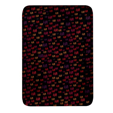 Pattern Ha Ha Ha  Abstract Black Dark Doodle Hahaha Pattern Physco Rectangular Glass Fridge Magnet (4 pack) from ArtsNow.com Front