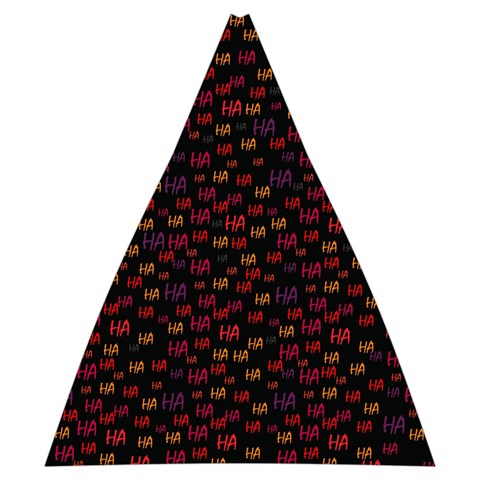 Pattern Ha Ha Ha  Abstract Black Dark Doodle Hahaha Pattern Physco Automatic Folding Umbrella with Case (Medium) from ArtsNow.com 17.22 x19.95  Umbrella - 6