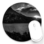 Nahuel huapi lake and andes range mountains landscape, bariloche, argentina Round Mousepad