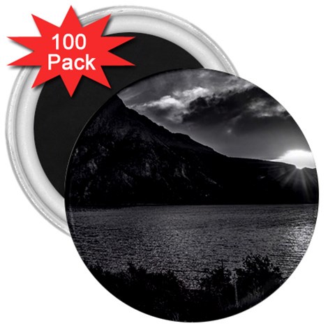 Nahuel huapi lake and andes range mountains landscape, bariloche, argentina 3  Magnets (100 pack) from ArtsNow.com Front