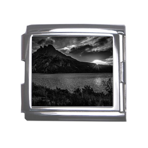 Nahuel huapi lake and andes range mountains landscape, bariloche, argentina Mega Link Italian Charm (18mm) from ArtsNow.com Front