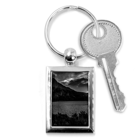 Nahuel huapi lake and andes range mountains landscape, bariloche, argentina Key Chain (Rectangle) from ArtsNow.com Front