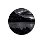 Nahuel huapi lake and andes range mountains landscape, bariloche, argentina Rubber Round Coaster (4 pack)