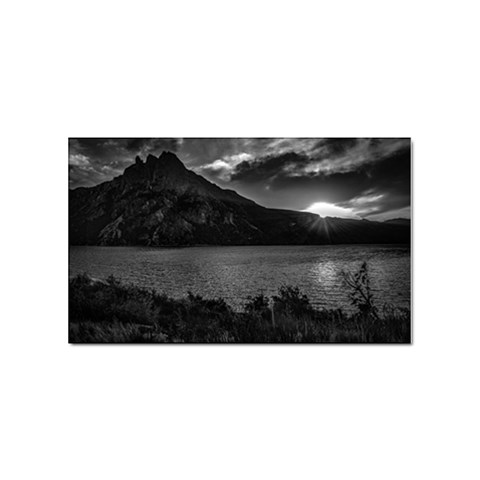 Nahuel huapi lake and andes range mountains landscape, bariloche, argentina Sticker (Rectangular) from ArtsNow.com Front