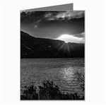 Nahuel huapi lake and andes range mountains landscape, bariloche, argentina Greeting Card