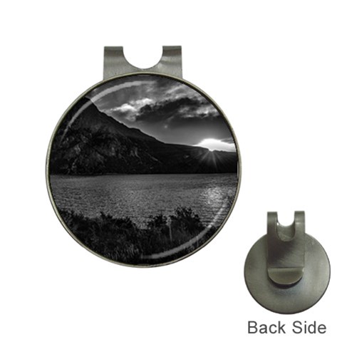 Nahuel huapi lake and andes range mountains landscape, bariloche, argentina Hat Clips with Golf Markers from ArtsNow.com Front