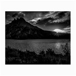 Nahuel huapi lake and andes range mountains landscape, bariloche, argentina Small Glasses Cloth