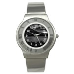 Nahuel huapi lake and andes range mountains landscape, bariloche, argentina Stainless Steel Watch