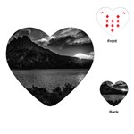 Nahuel huapi lake and andes range mountains landscape, bariloche, argentina Playing Cards Single Design (Heart)