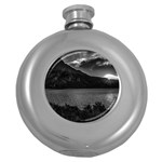 Nahuel huapi lake and andes range mountains landscape, bariloche, argentina Round Hip Flask (5 oz)