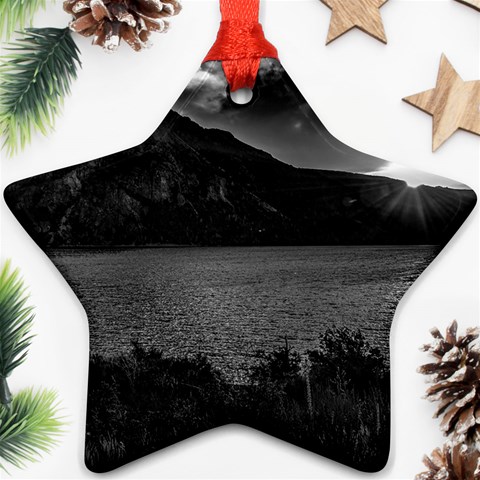 Nahuel huapi lake and andes range mountains landscape, bariloche, argentina Star Ornament (Two Sides) from ArtsNow.com Front