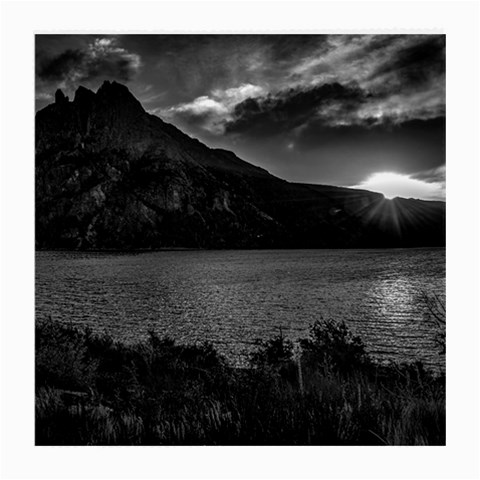 Nahuel huapi lake and andes range mountains landscape, bariloche, argentina Medium Glasses Cloth from ArtsNow.com Front