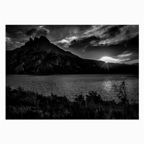 Nahuel huapi lake and andes range mountains landscape, bariloche, argentina Large Glasses Cloth (2 Sides) from ArtsNow.com Back