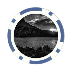 Nahuel huapi lake and andes range mountains landscape, bariloche, argentina Poker Chip Card Guard from ArtsNow.com Front