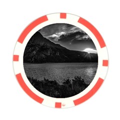 Nahuel huapi lake and andes range mountains landscape, bariloche, argentina Poker Chip Card Guard from ArtsNow.com Back