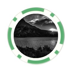 Nahuel huapi lake and andes range mountains landscape, bariloche, argentina Poker Chip Card Guard from ArtsNow.com Back