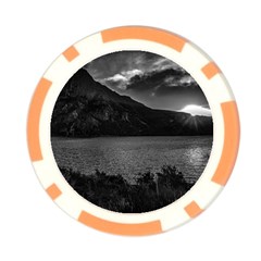 Nahuel huapi lake and andes range mountains landscape, bariloche, argentina Poker Chip Card Guard from ArtsNow.com Back