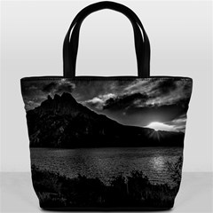 Nahuel huapi lake and andes range mountains landscape, bariloche, argentina Bucket Bag from ArtsNow.com Back