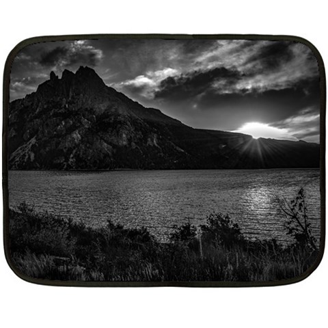 Nahuel huapi lake and andes range mountains landscape, bariloche, argentina Fleece Blanket (Mini) from ArtsNow.com 35 x27  Blanket