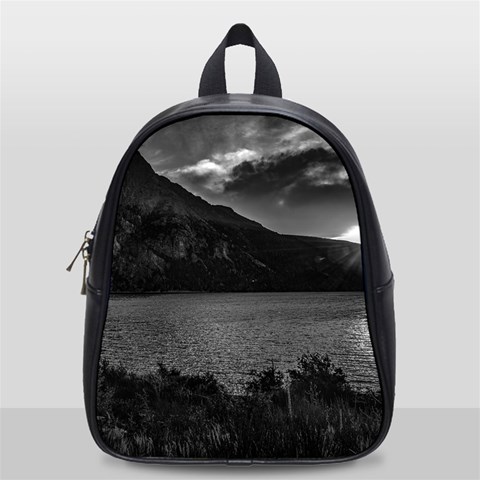 Nahuel huapi lake and andes range mountains landscape, bariloche, argentina School Bag (Small) from ArtsNow.com Front