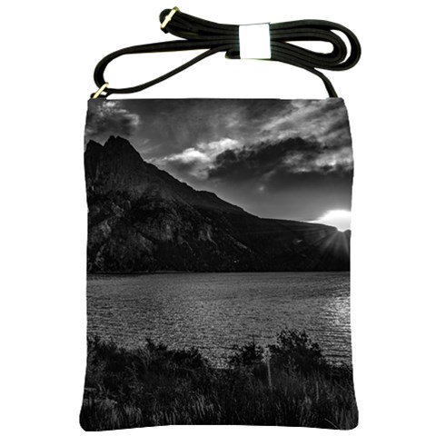 Nahuel huapi lake and andes range mountains landscape, bariloche, argentina Shoulder Sling Bag from ArtsNow.com Front