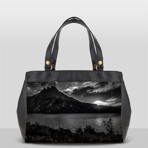 Nahuel huapi lake and andes range mountains landscape, bariloche, argentina Oversize Office Handbag (2 Sides) from ArtsNow.com Back