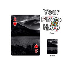 Nahuel huapi lake and andes range mountains landscape, bariloche, argentina Playing Cards 54 Designs (Mini) from ArtsNow.com Front - Heart2