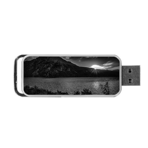 Nahuel huapi lake and andes range mountains landscape, bariloche, argentina Portable USB Flash (Two Sides) from ArtsNow.com Back