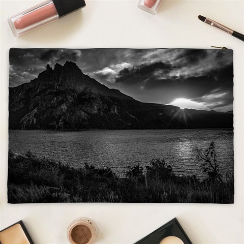 Nahuel huapi lake and andes range mountains landscape, bariloche, argentina Cosmetic Bag (XXL) from ArtsNow.com Back