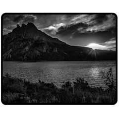 Nahuel huapi lake and andes range mountains landscape, bariloche, argentina Two Sides Fleece Blanket (Medium) from ArtsNow.com 58.8 x47.4  Blanket Front