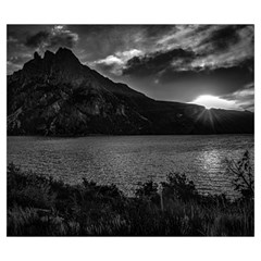 Nahuel huapi lake and andes range mountains landscape, bariloche, argentina Zipper Large Tote Bag from ArtsNow.com Front