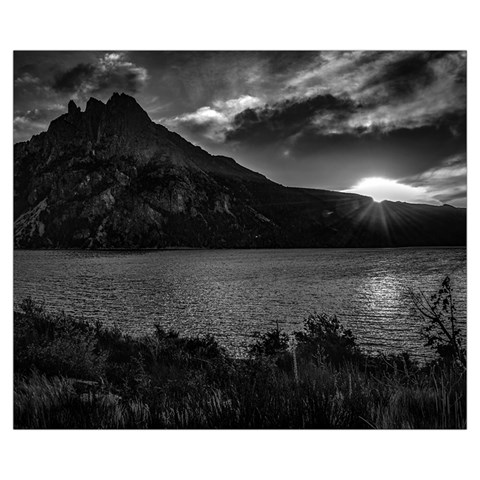 Nahuel huapi lake and andes range mountains landscape, bariloche, argentina Zipper Medium Tote Bag from ArtsNow.com Back