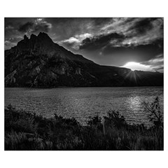 Nahuel huapi lake and andes range mountains landscape, bariloche, argentina Zipper Medium Tote Bag from ArtsNow.com Back