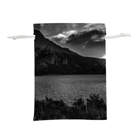 Nahuel huapi lake and andes range mountains landscape, bariloche, argentina Lightweight Drawstring Pouch (M) from ArtsNow.com Back