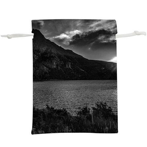 Nahuel huapi lake and andes range mountains landscape, bariloche, argentina Lightweight Drawstring Pouch (XL) from ArtsNow.com Back