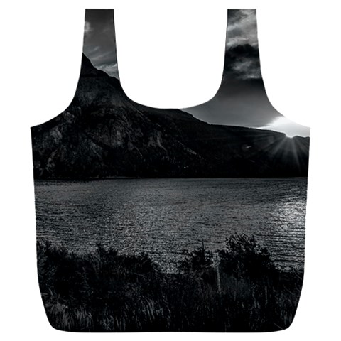 Nahuel huapi lake and andes range mountains landscape, bariloche, argentina Full Print Recycle Bag (XXXL) from ArtsNow.com Back