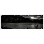 Nahuel huapi lake and andes range mountains landscape, bariloche, argentina Banner and Sign 9  x 3 