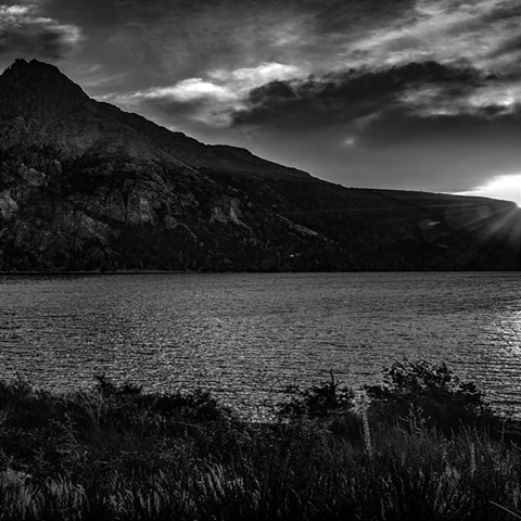 Nahuel huapi lake and andes range mountains landscape, bariloche, argentina 6  x 8  Hardcover Notebook from ArtsNow.com Front Cover