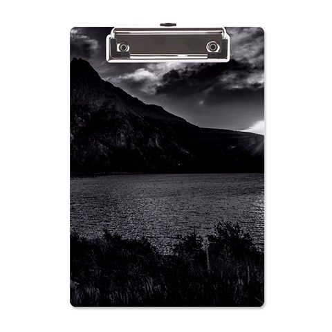 Nahuel huapi lake and andes range mountains landscape, bariloche, argentina A5 Acrylic Clipboard from ArtsNow.com Front