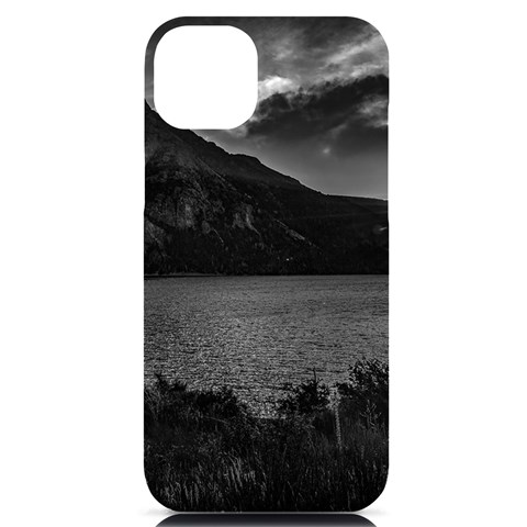 Nahuel huapi lake and andes range mountains landscape, bariloche, argentina iPhone 14 Plus Black UV Print PC Hardshell Case from ArtsNow.com Front