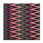 Pattern Zigzag Stripe Design Tile Coaster