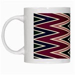 Pattern Zigzag Stripe Design White Mug