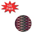 Pattern Zigzag Stripe Design 1  Mini Buttons (100 pack) 