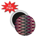 Pattern Zigzag Stripe Design 1.75  Magnets (10 pack) 