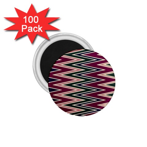 Pattern Zigzag Stripe Design 1.75  Magnets (100 pack)  from ArtsNow.com Front