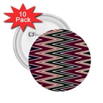 Pattern Zigzag Stripe Design 2.25  Buttons (10 pack) 