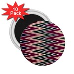 Pattern Zigzag Stripe Design 2.25  Magnets (10 pack) 