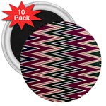 Pattern Zigzag Stripe Design 3  Magnets (10 pack) 