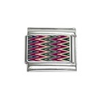 Pattern Zigzag Stripe Design Italian Charm (9mm)