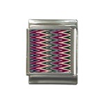 Pattern Zigzag Stripe Design Italian Charm (13mm)